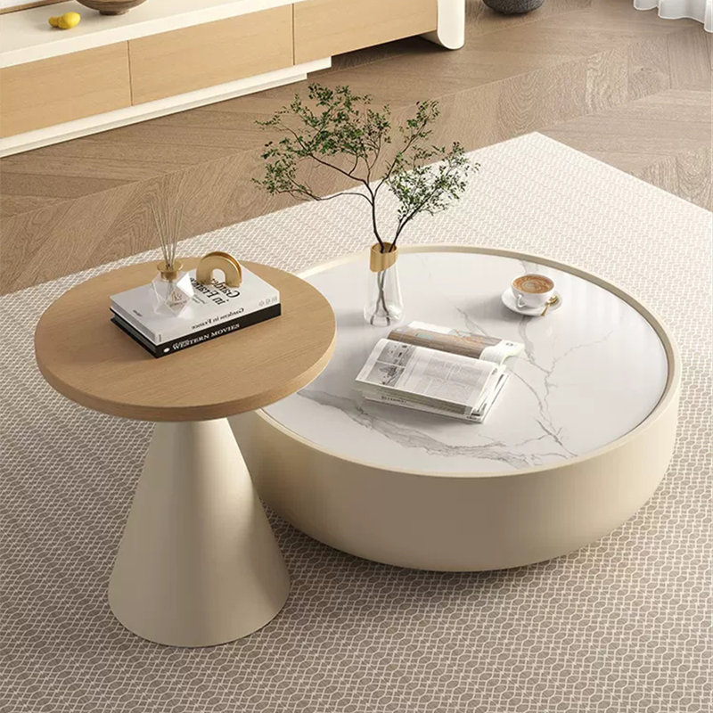 Table de bout en pierre frittée de style italien