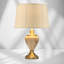 Waukomis 61cm Marble Effect Metal Table Lamp-106543026