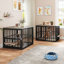 Meuble de cage d'angle pour chien Gurmukh-787019114-787019112