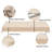 4'' H Customizable Bench Cushion For Indoor/Outdoor Furniture/Chair/Window Seat, Premium 75D High-Resilience Foam-270213173-270215166
