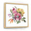 Bouquet de printemps avec fleurs roses I - reproduction d'art sur toile traditionnelle 2-66844336-66844335