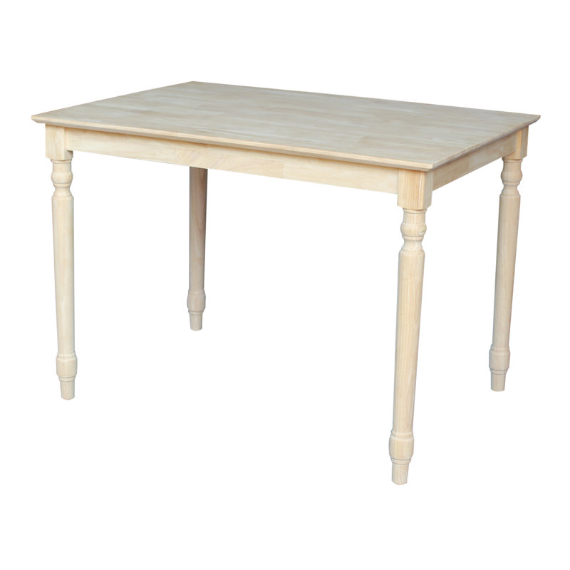 Turned Solid Wood Top Dining Table