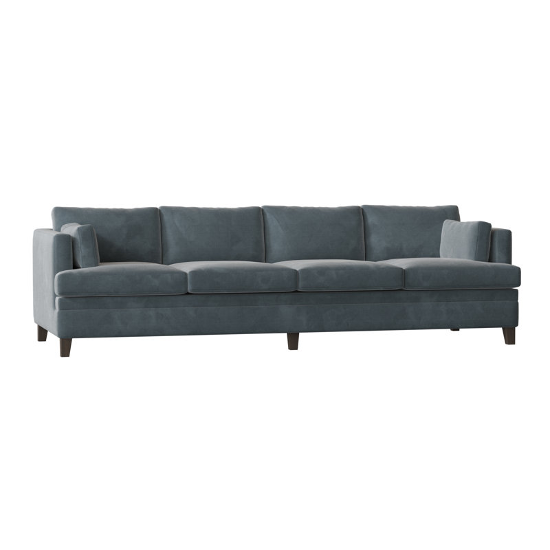 Todd Sofa, Bella Black Performance Velvet, Brown Mahogany
