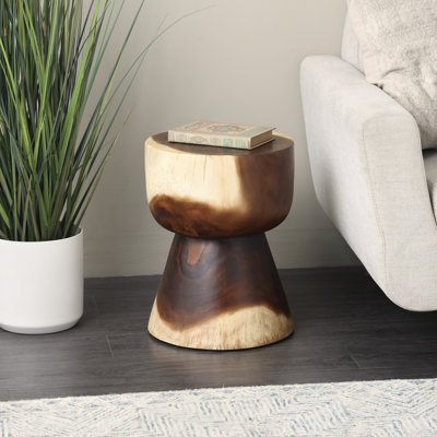 Table d'appoint en bois de sablier Chenaye