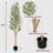 6ft Artificial Olive Tree with Black Planter