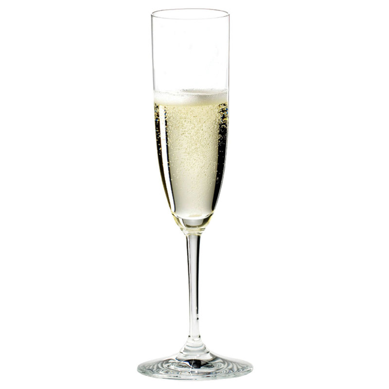 Riedel Vinum Dishwasher Safe Crystal Champagne Wine Glasses W/ Cloth