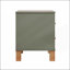 Table de chevet 2 tiroirs Premium avec poignées en métal pour la chambre à coucher et le salon-130574786