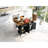 Kitchen Island With Rolling Wheels, Drop Leaf, Power Supply, Drawer, 53.5''W X 28.92''D 36.5''H, Black For Area Socket, Cart, 53.5'' 28.92'' 36.5'-508236220