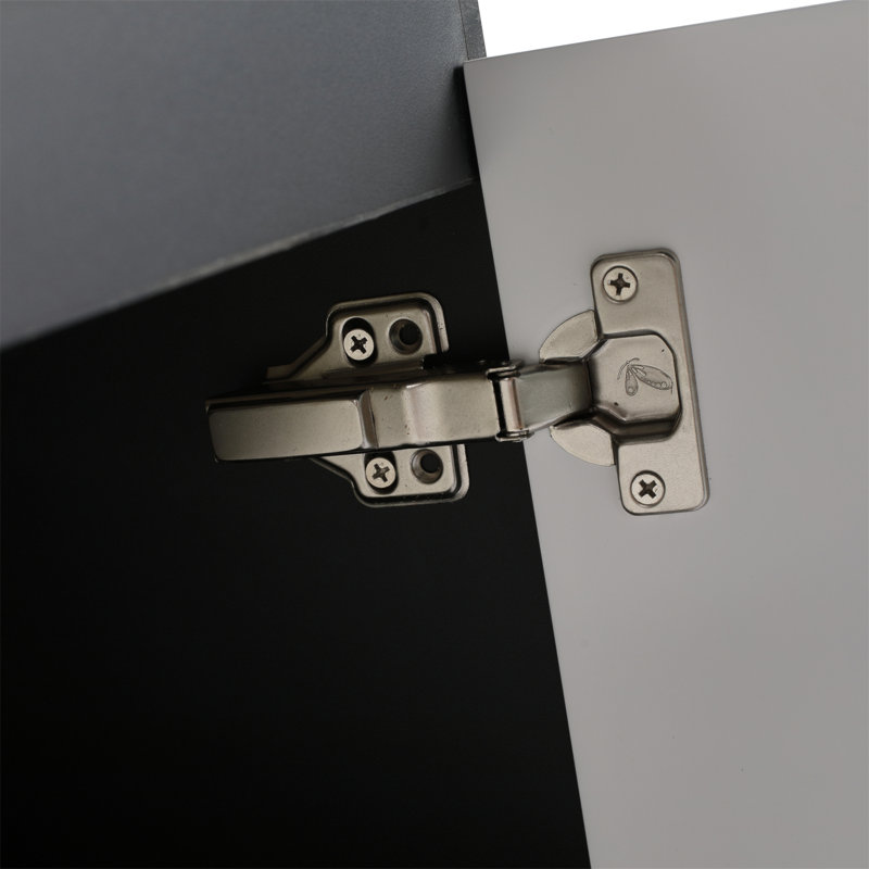 Meuble-lavabo mural flottant 36 po et porte d'armoire à fermeture en douceur