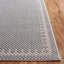 Tapis géométrique gris / beige en polyester / polypropylène tissé à la machine-87458453