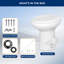 Toilette allongée une pièce (siège inclus)