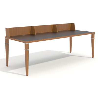 Element Rectangle 3 Person Benching Workstation with Cable Management