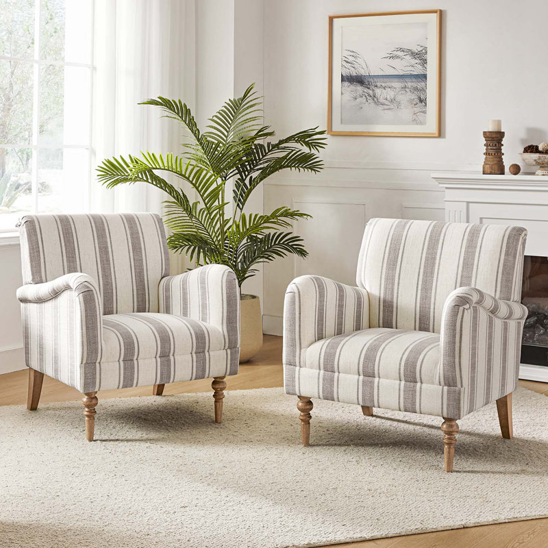 Lila 75 Cm Wide Coastal Farmhouse Armchair, Tan