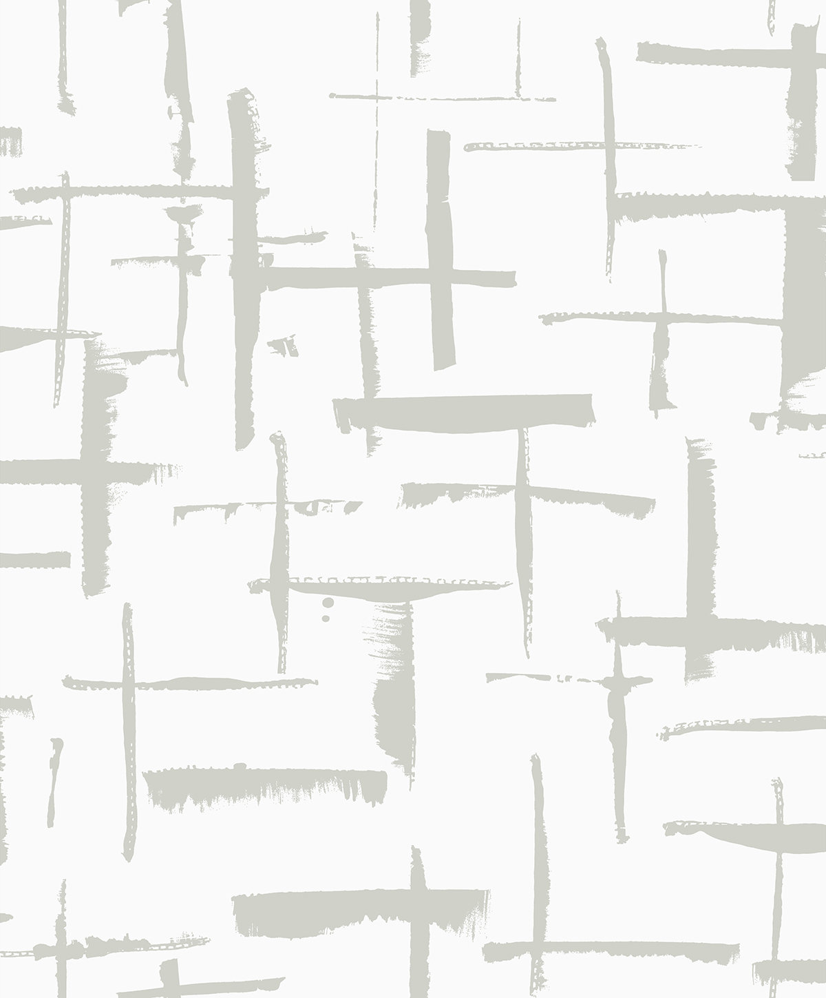 Niseko Modern Abstract Wallpaper, Metallic Silver Lining