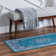 Tapis oriental bleu 