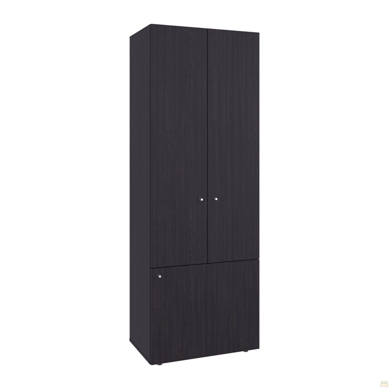 Duo d'extension de chambre à coucher Soham Armoire, noir