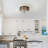 Ifill Seeded Glass Flush Mount