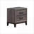 Mirage Grey Modern Nightstand with 2 Drawers-625090610