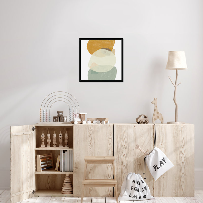 Platelet III - Painting, Black Framed Paper Print, 55cm H x 55cm W
