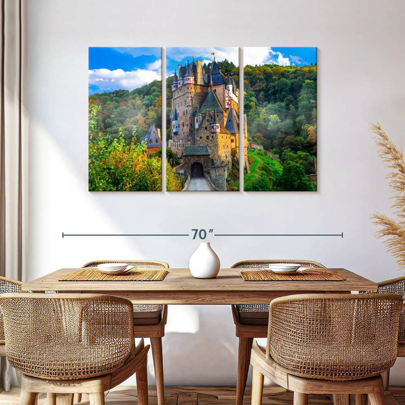 Lilie, château médiéval allemand, H 36 po x l 57 po