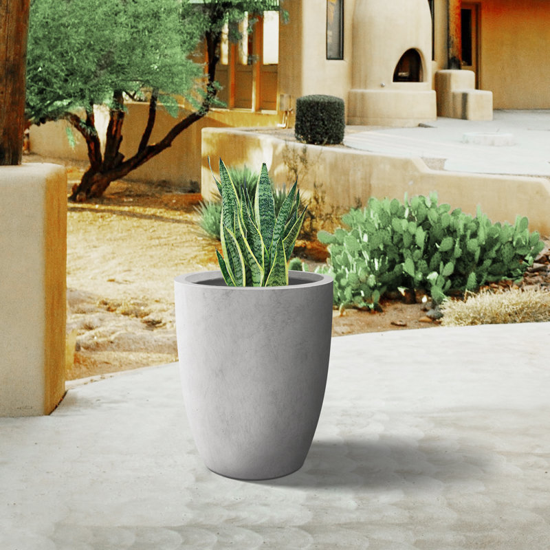 Pot à fleurs Charika, gris