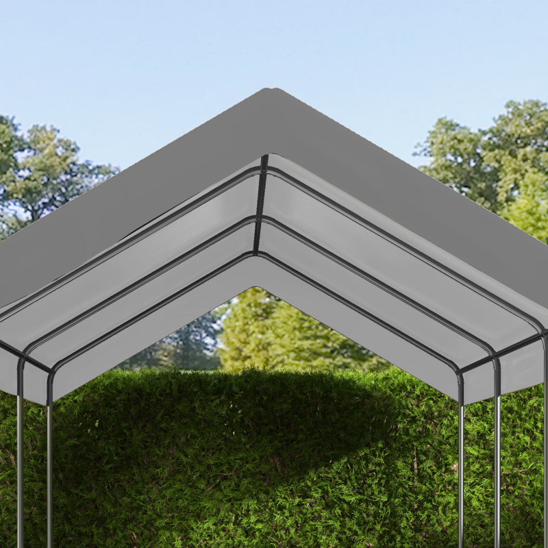 Outsunny Plastic Replacement Canopy for Canopy, Dark Grey