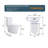 Contemporary Toilet With Ultra-Quiet Flush And Comfortable Seat Design Modern Bathroom Golden Button Efficient System-121676141