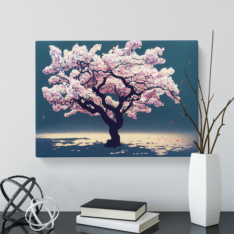 Ethereal Blossom Tree - Wrapped Canvas, 50cm H x 76cm W x 3cm D
