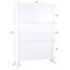 Panneaux de clôture d'intimité extérieurs en métal, 193 cm de haut et 122 cm de large - Autoportants - Blanc - Isolation intérieure et extérieure - Patio, balcon