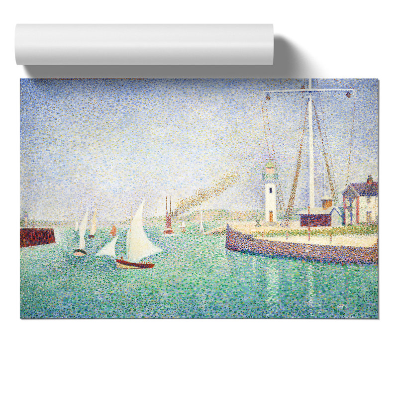 Entrance of the Port of Honfleur by Georges Seurat - Wall Art, 30cm H x 42cm W x 0.1cm D