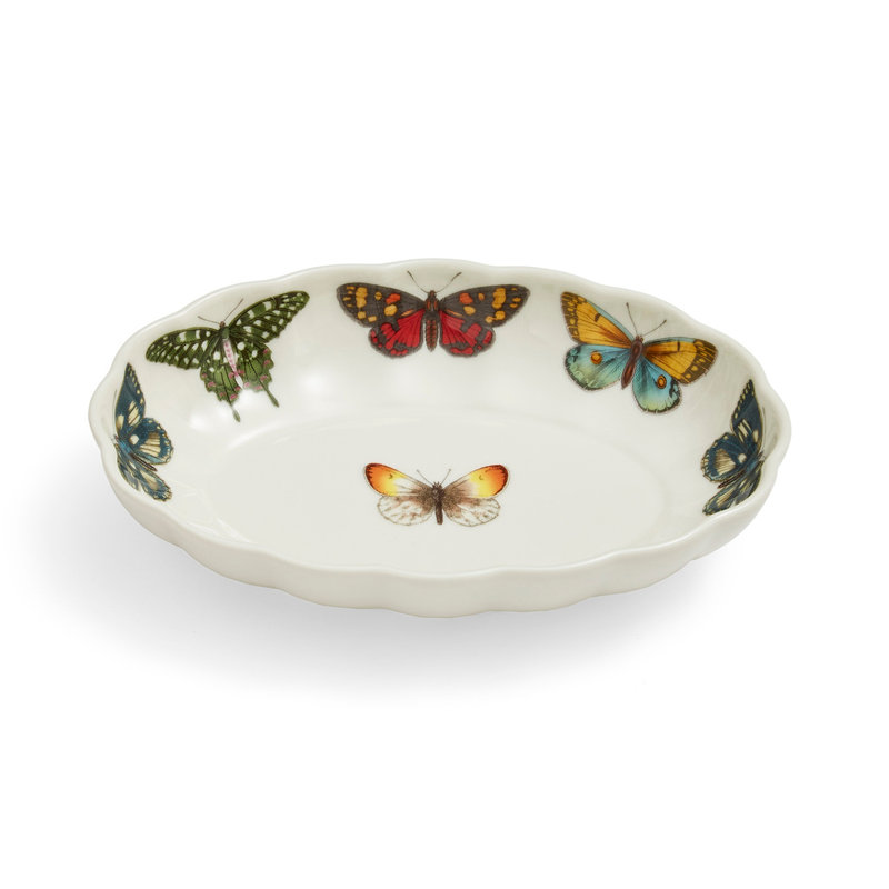 6" Fluted Oval Dish