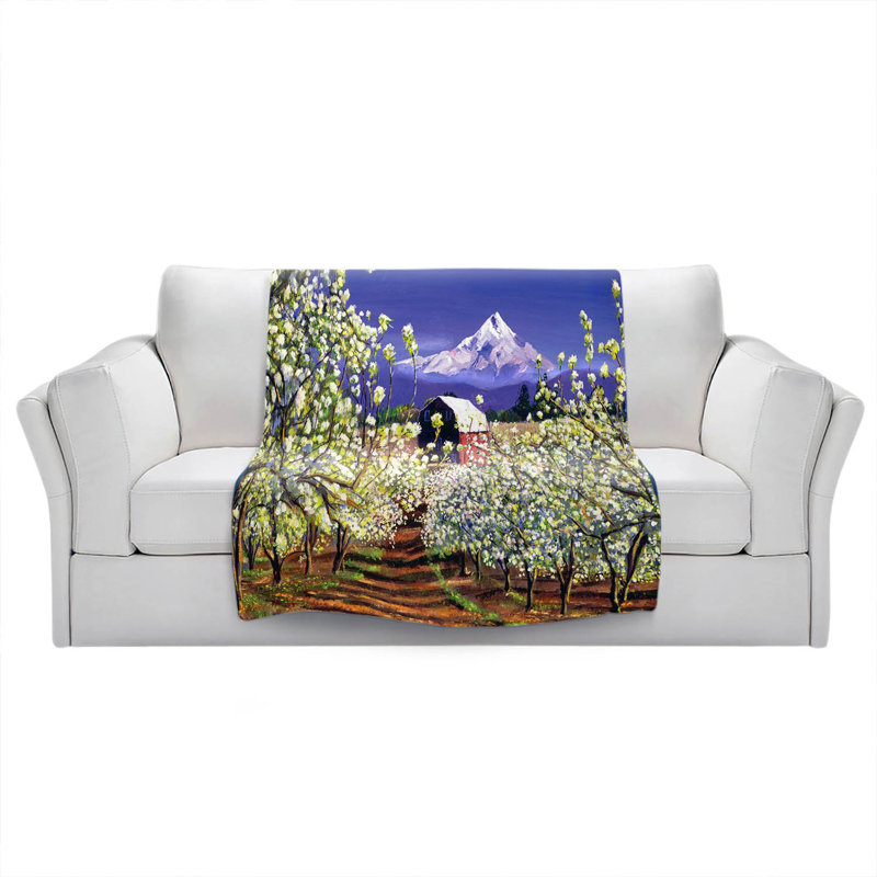 Hand Woven Throw Blanket, 51" x 60"