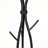 Hall Tree with Coat Rack, Storage Bench &amp; DIY Pegboard | Black | MDF + Iron