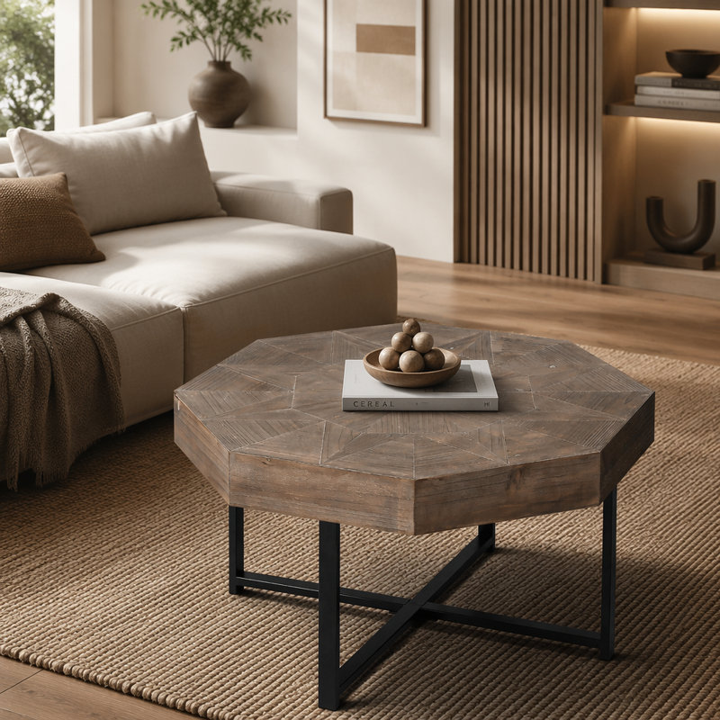Table basse Farmhouse, Marron antique