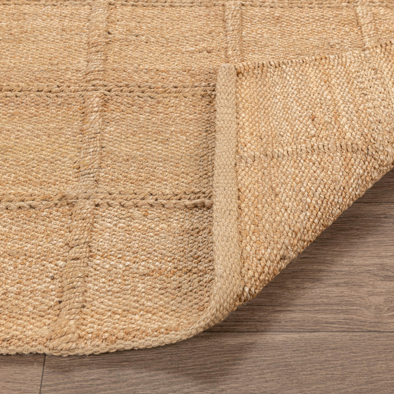 Aberdeen Handwoven Jute Area Rug, Beige, Rectangle 9' x 12'
