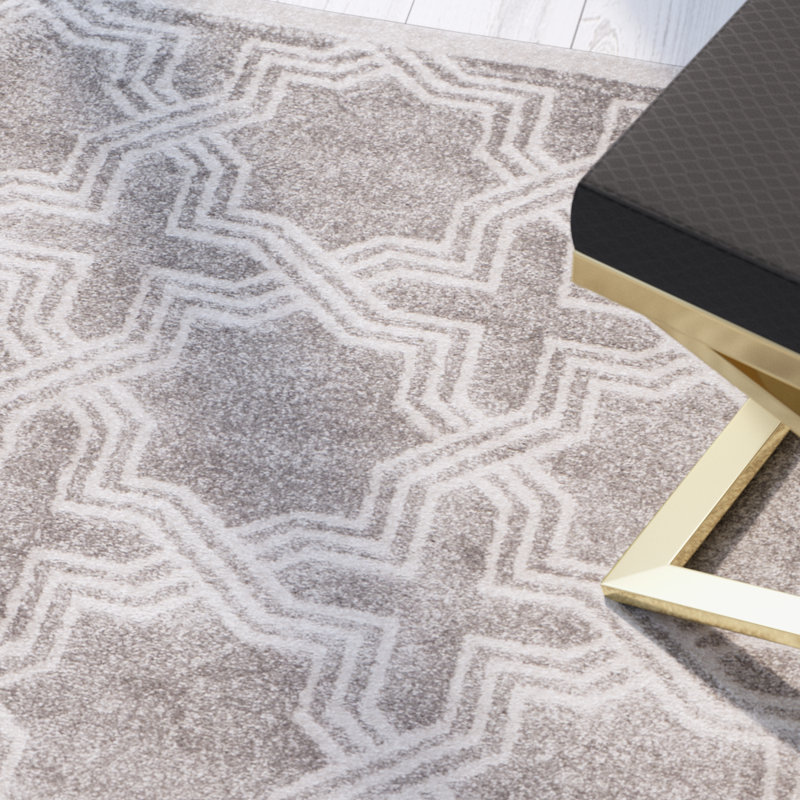 Tapis géométrique Daneya Performance, Rectangle 9 pi x 12 pi