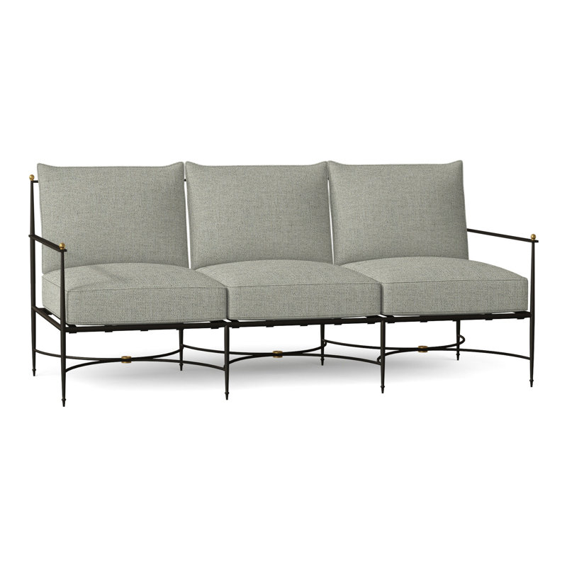 Canapé d'extérieur avec coussins 77 po Roma, Welt, Perigold Play Sage