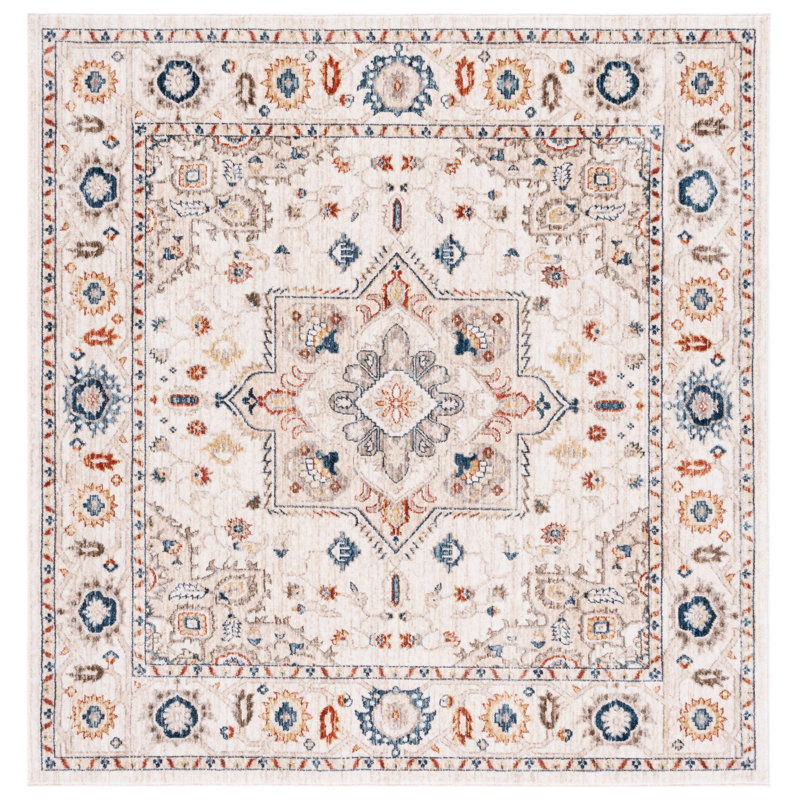 Elazer Olympia Performance Oriental Rug, Square 6'