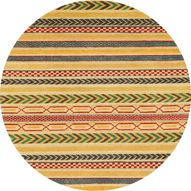 Abstract Indoor Rug, Round 3'