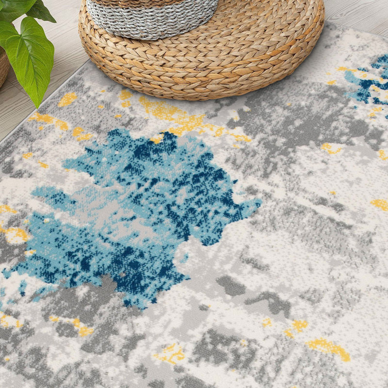 Sianna Abstract Indoor Rug, Rectangle 3'3" x 5'