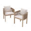 Chaise de patio d'extérieur avec coussins Coleon