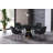 Round Glass Top Metal Base Dining Table