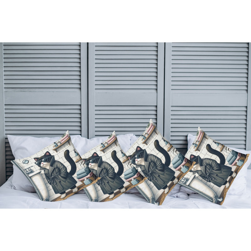 Fabric Reversible Throw Pillow, 24"H x 24"W