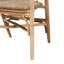 Chaise d'appoint en rotin brun Nickole