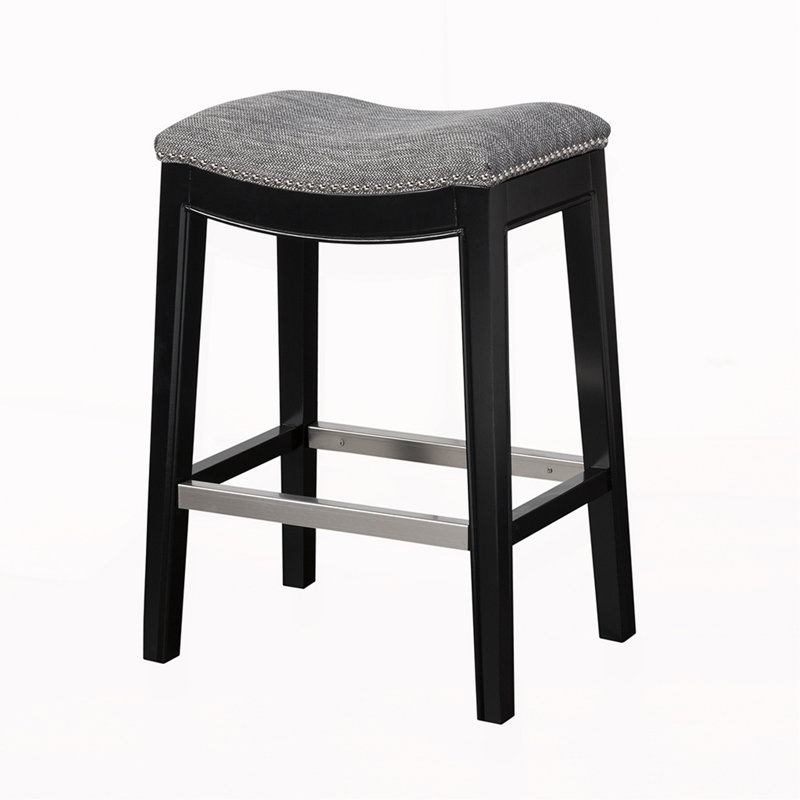 Tabouret de comptoir Saddle, Gris