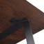Table de salle à manger Hylan l 72 po en bois de manguier massif de style contemporain avec pieds en métal-2038053472