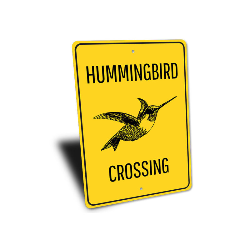 Hummingbird Crossing Sign, 10" H x 14" W x 0.04" D