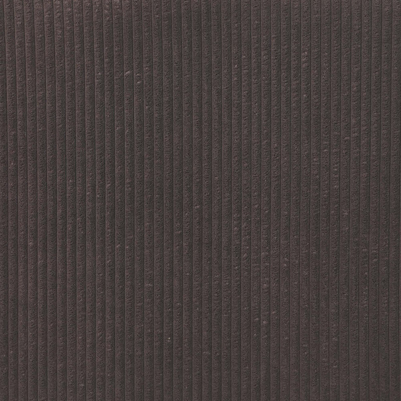 Canapé modulaire 2 pièces rembourré, Velours côtelé brun foncé