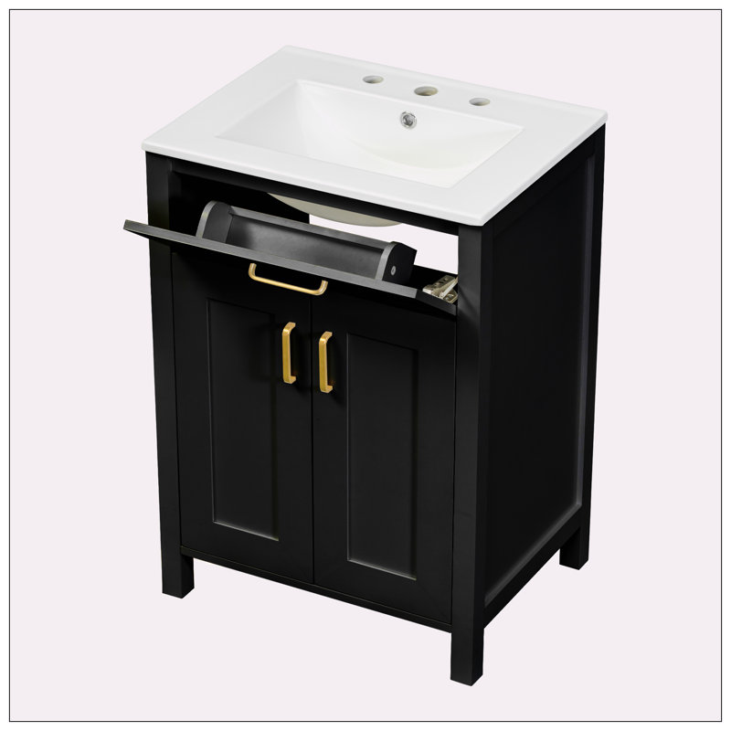 Ensemble de meuble-lavabo 24 po avec lavabo en céramique