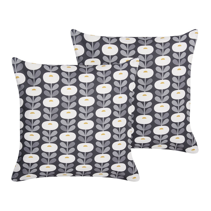 VALSORDA Indoor / Outdoor Floral Square Throw Cushion With Filling